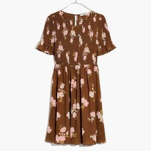 Madewell Smocked-Top Dress